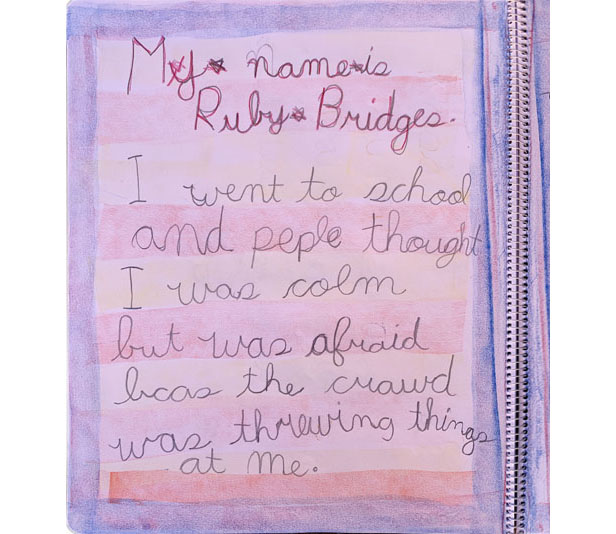 Gr 2 write up on Ruby Bridges